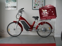 Pizza delivery bicycle